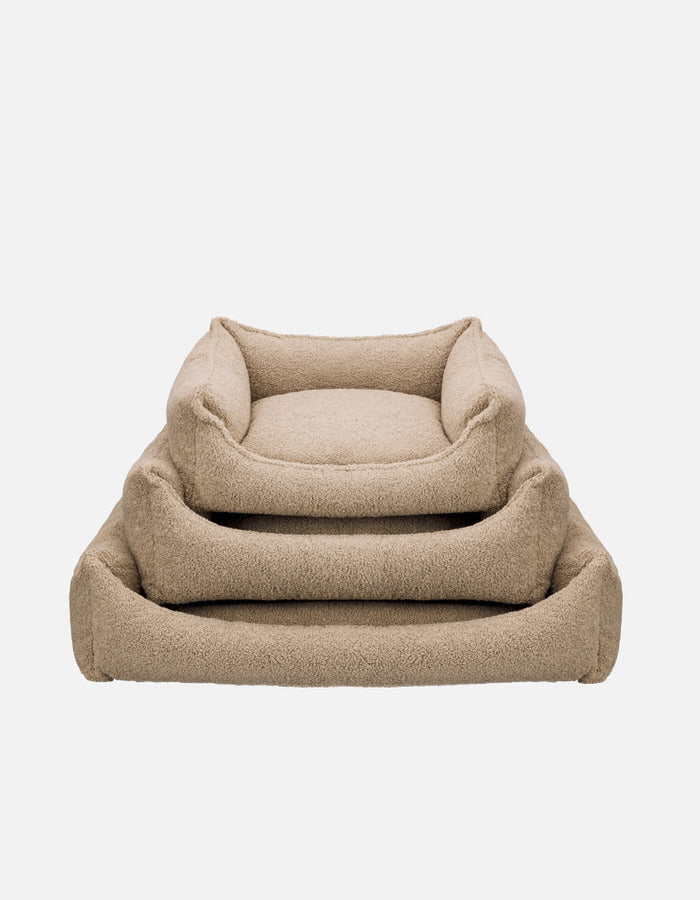 Hundebett Teddy Eco Bouclé Taupe